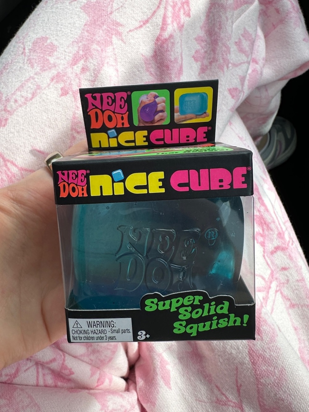Nee Doh Nice Cube Squishy Stress Toy - Teal